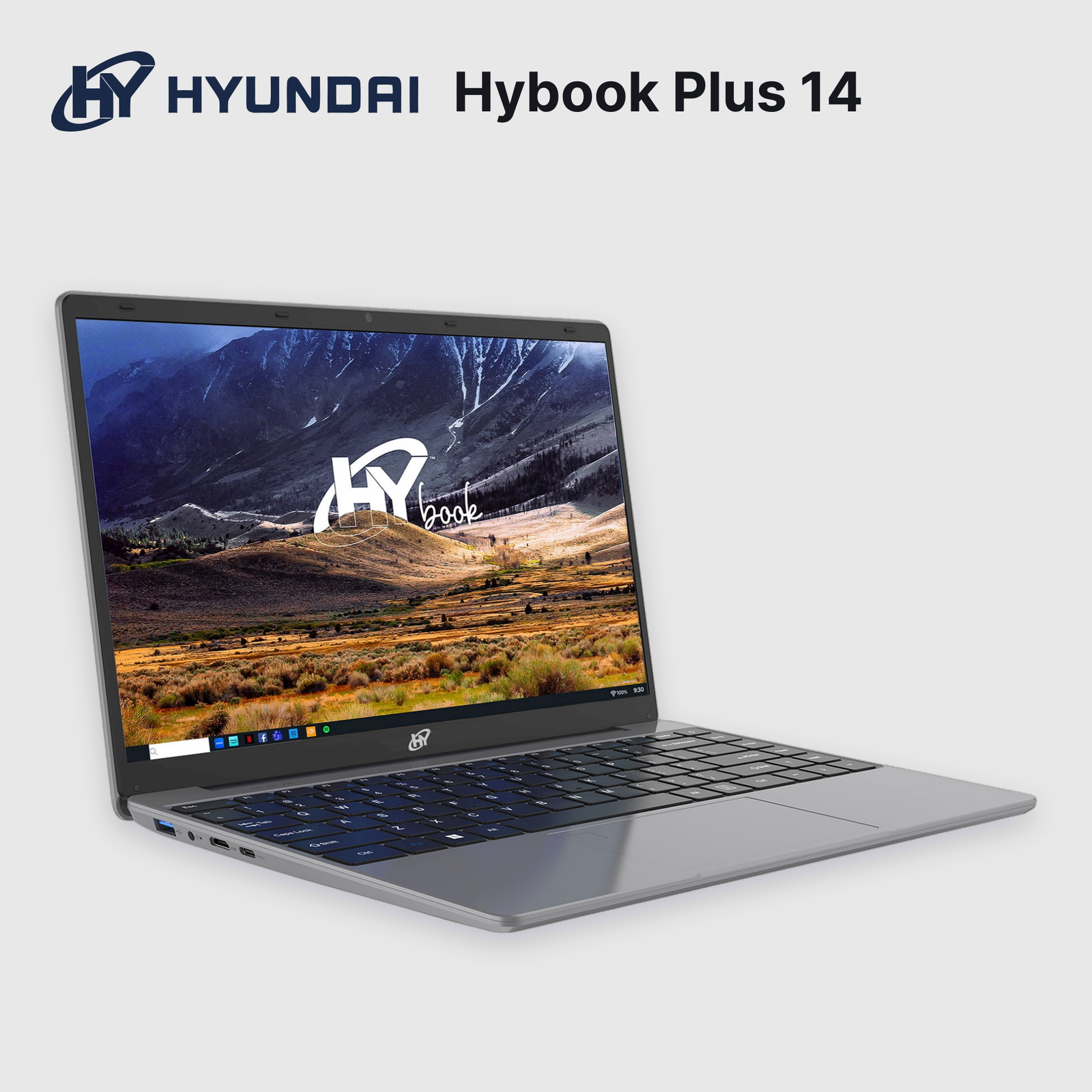 Laptop Hyundai Hybook Plus 14 Celeron N4020 4GB 128GB eMMC 14" (HT14CC1C46SG)