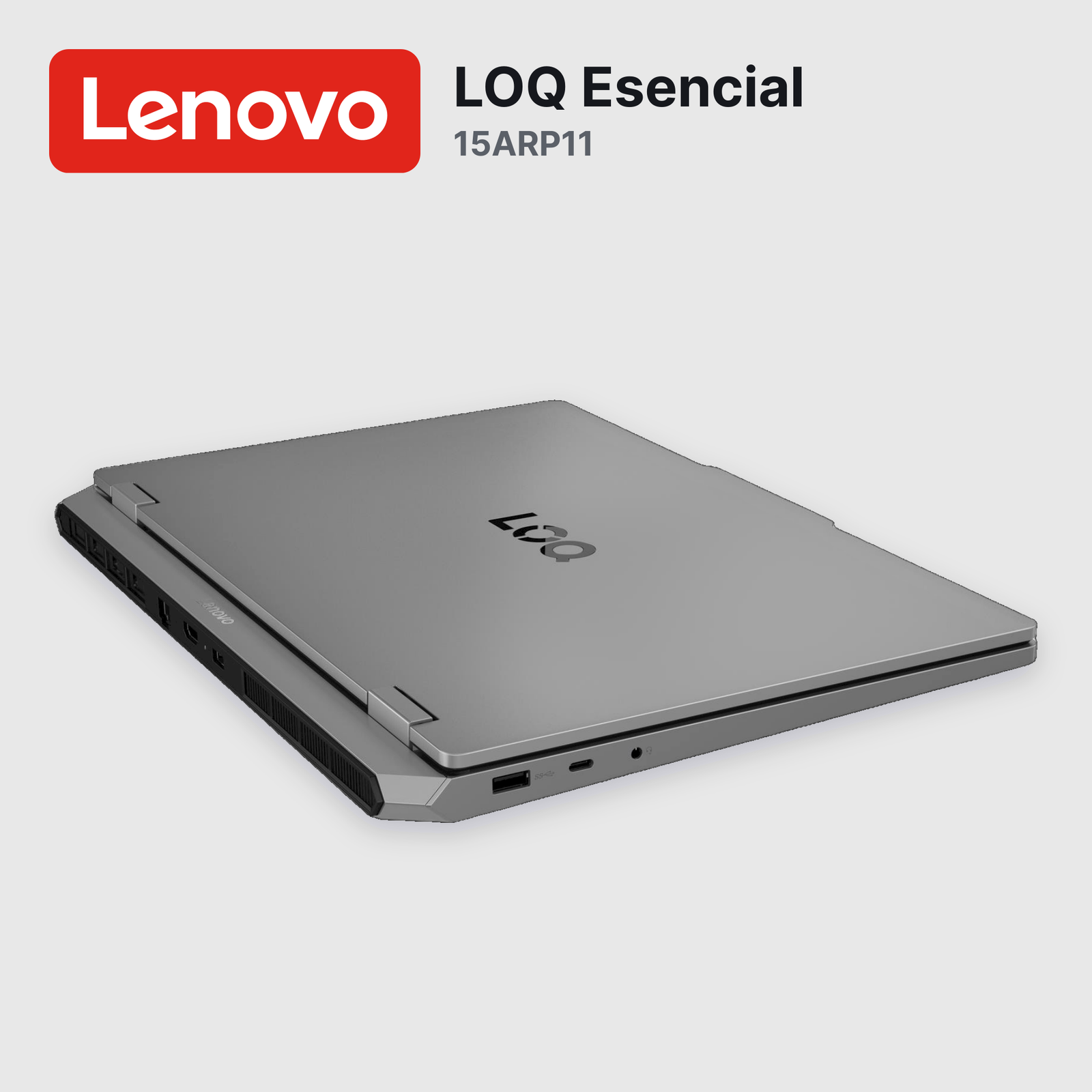 Laptop Lenovo LOQ Esencial 15ARP11 Ryzen 7-170 16GB 512GB SSD RTX 5050 15.6" (83VA001PUS)
