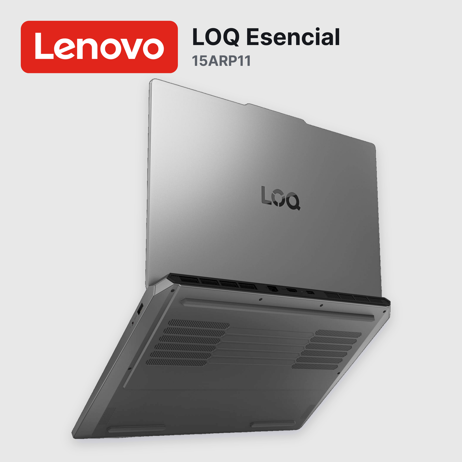 Laptop Lenovo LOQ Esencial 15ARP11 Ryzen 7-170 16GB 512GB SSD RTX 5050 15.6" (83VA001PUS)