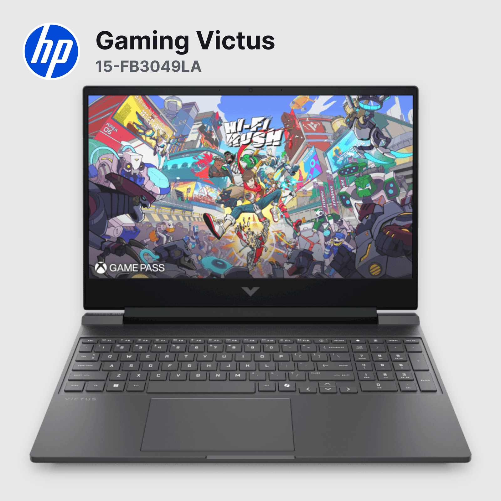 Laptop HP Gaming Victus 15-FB3049LA Ryzen 7-7445HS 8GB 512GB SSD RTX 4050 15.6" (D53P1LA#ABM)